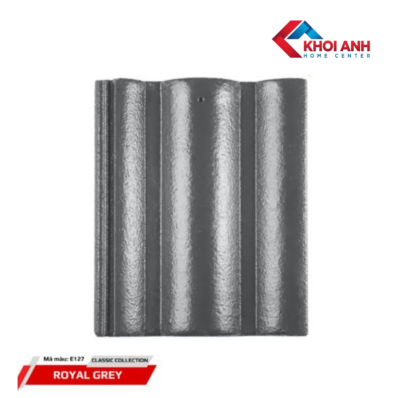 Ngói Thái SCG dạng sóng E127 – Royal Grey