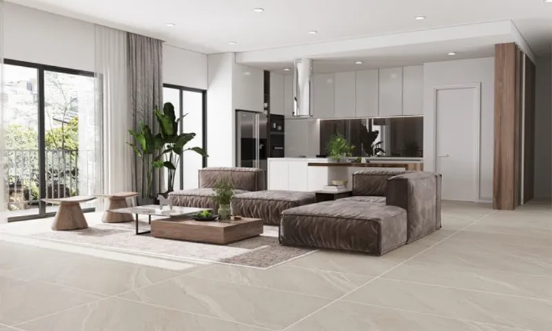 Phối màu keo chà ron đồng điệu với gạch tạo cảm giác liền mạch