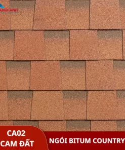 Ngói dán bitum đa tầng màu cam đất