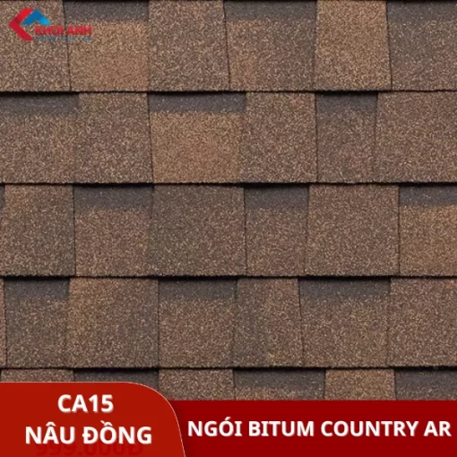 Ngói dán bitum đa tầng màu nâu đồng Technonicol - Country AR