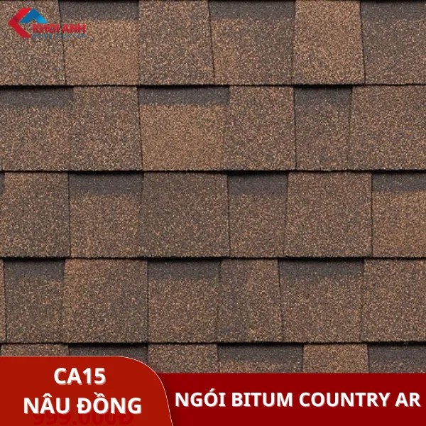Ngói dán bitum đa tầng màu nâu đồng Technonicol - Country AR