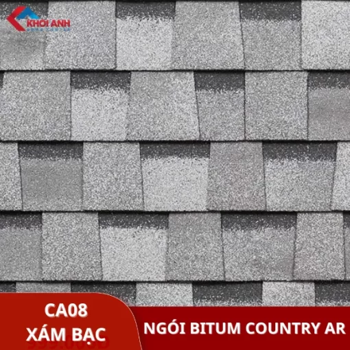 Ngói dán bitum đa tầng màu xám bạc Technonicol - Country Ar
