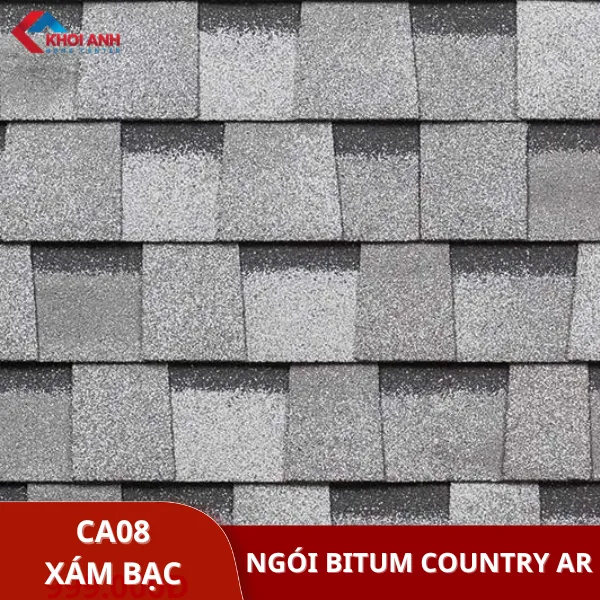 Ngói dán bitum đa tầng màu xám bạc Technonicol - Country Ar