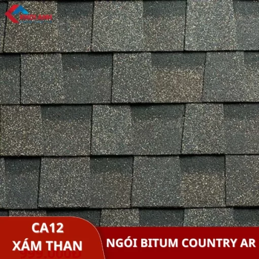 Ngói dán bitum đa tầng màu xám than Technonicol - Country Ar