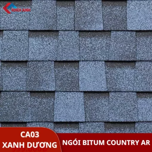 Ngói dán bitum đa tầng màu xanh dương Technonicol - Country Ar