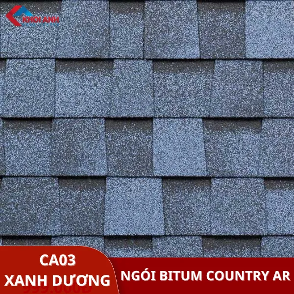 Ngói dán bitum đa tầng màu xanh dương Technonicol - Country Ar