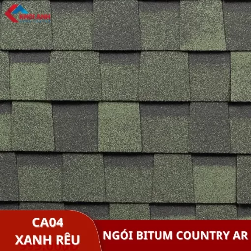 Ngói dán bitum đa tầng màu xanh rêu Technonicol - Country Ar