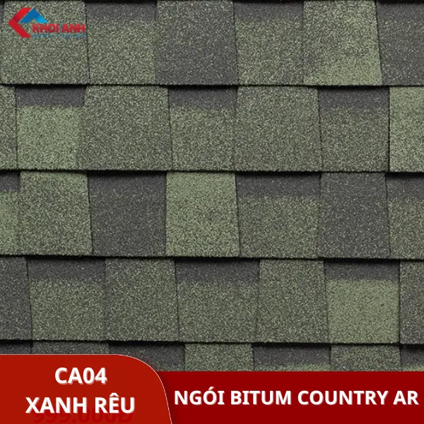 Ngói dán bitum đa tầng màu xanh rêu Technonicol - Country Ar
