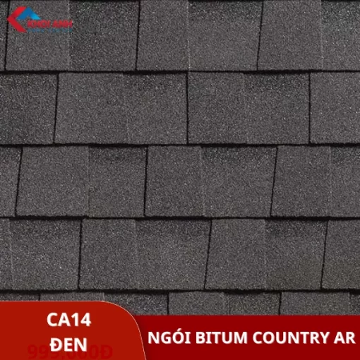 Ngói dán bitum màu đen đa tầng Technonicol - Country Ar