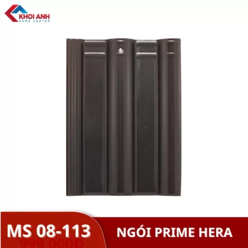 Ngói tráng men Prime Hera 08-113 màu ghi đen