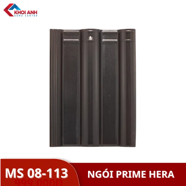 Ngói tráng men Prime Hera 08-113 màu ghi đen